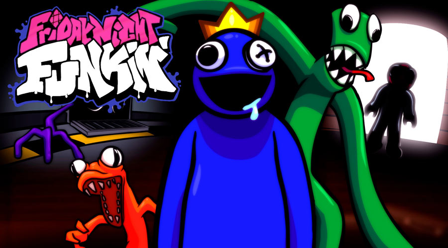 Portada de FNF Vs. Blue (Rainbow Friends)